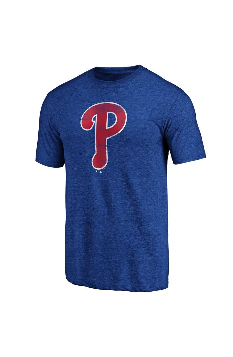 PROFILE Men's Profile Royal Philadelphia Phillies Big & Tall Weathered Logo T-Shirt, Alternate, color, Royal