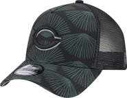 New Era Men's New Era Black Cincinnati Reds 9FORTY A-Frame Trucker Adjustable Hat