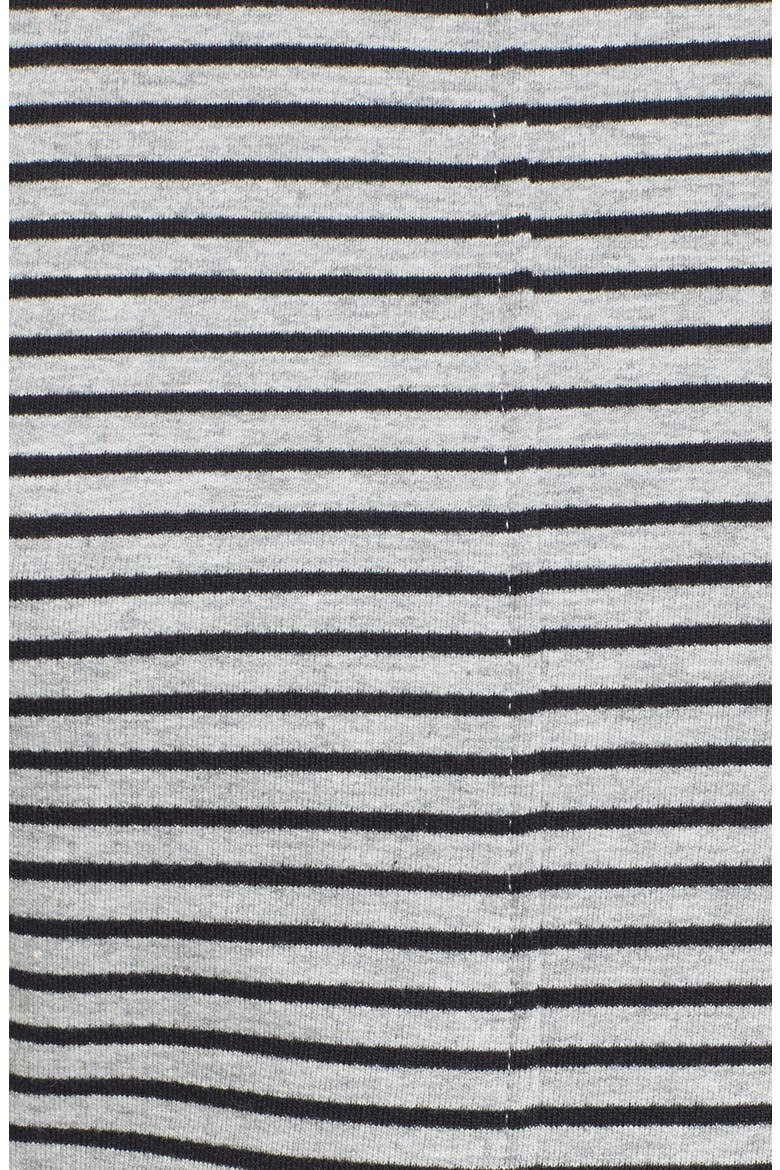 Pleated Sweatshirt, Alternate, color, GREY HEATHER- NAVY SEAM STRIPE