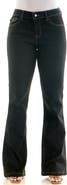 Nina Leonard Mid Rise Stretch Wide Leg Jeans