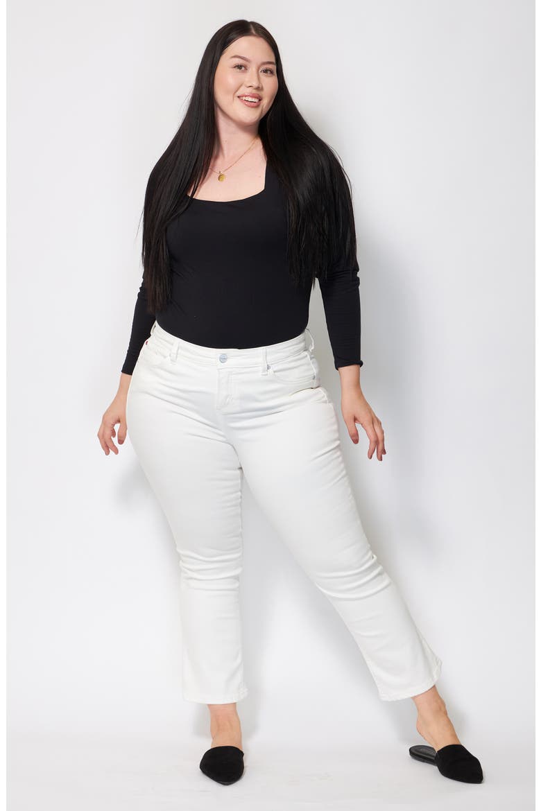 High Waist Bootcut Jeans, Alternate, color, CLARE