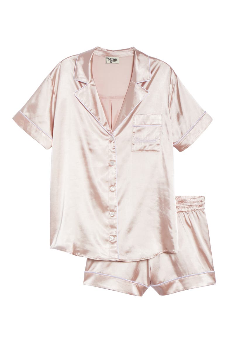 Bridesmaid Pajamas, Alternate, color, PINK