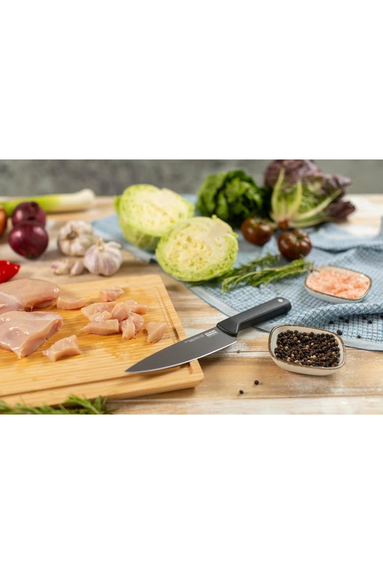 ICED Chef's Knife 6.3-Inch, Ice Hardened German Stainless Blade, Alternate, color, Black