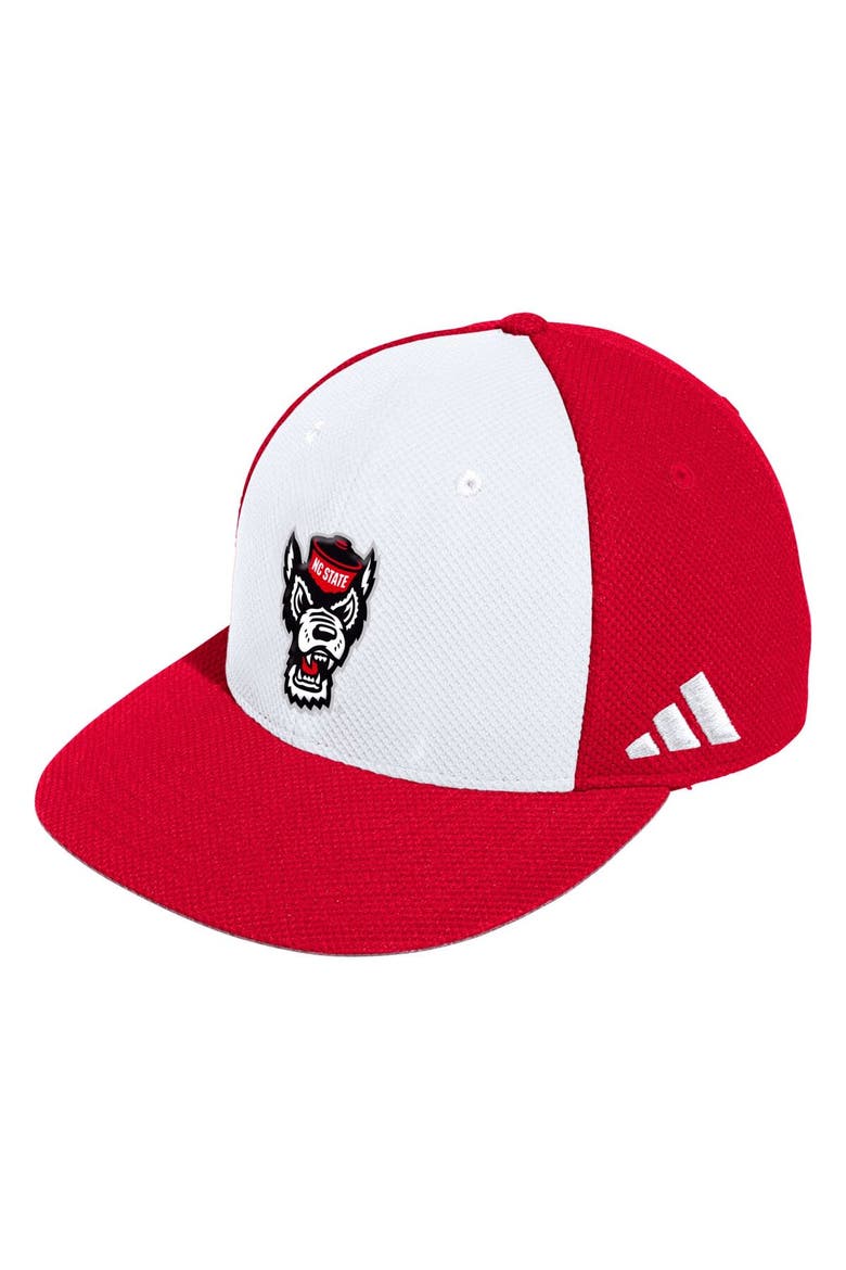 Men's adidas White NC State Wolfpack On-Field Baseball Fitted Hat, Alternate, color, White