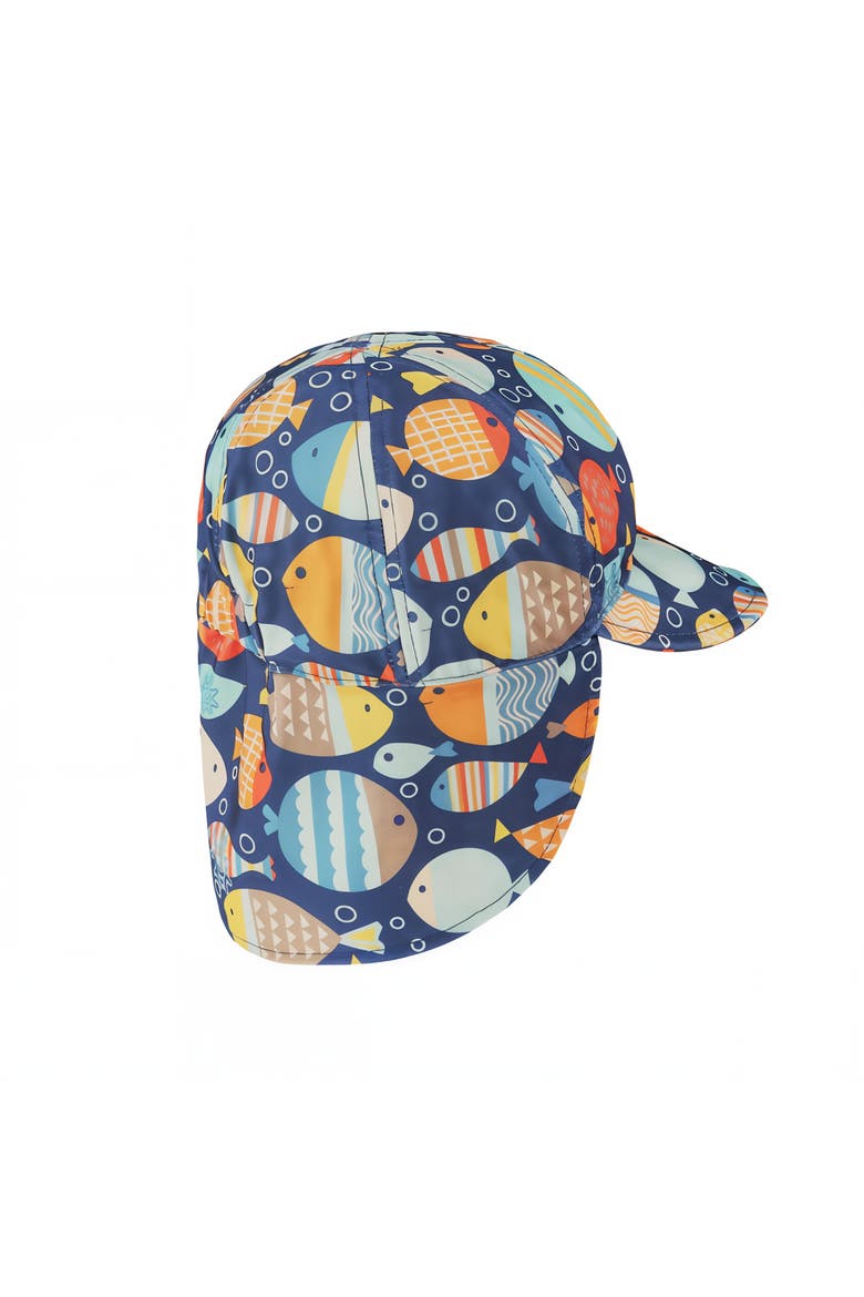 Swim Flap Hat, Alternate, color, Fish Parade