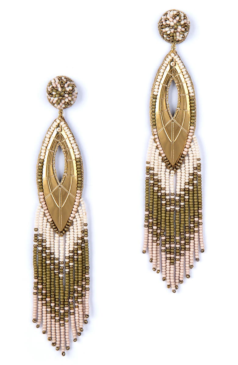 Deepa Gurnani Merliah Beaded Drop Earrings, Main, color,