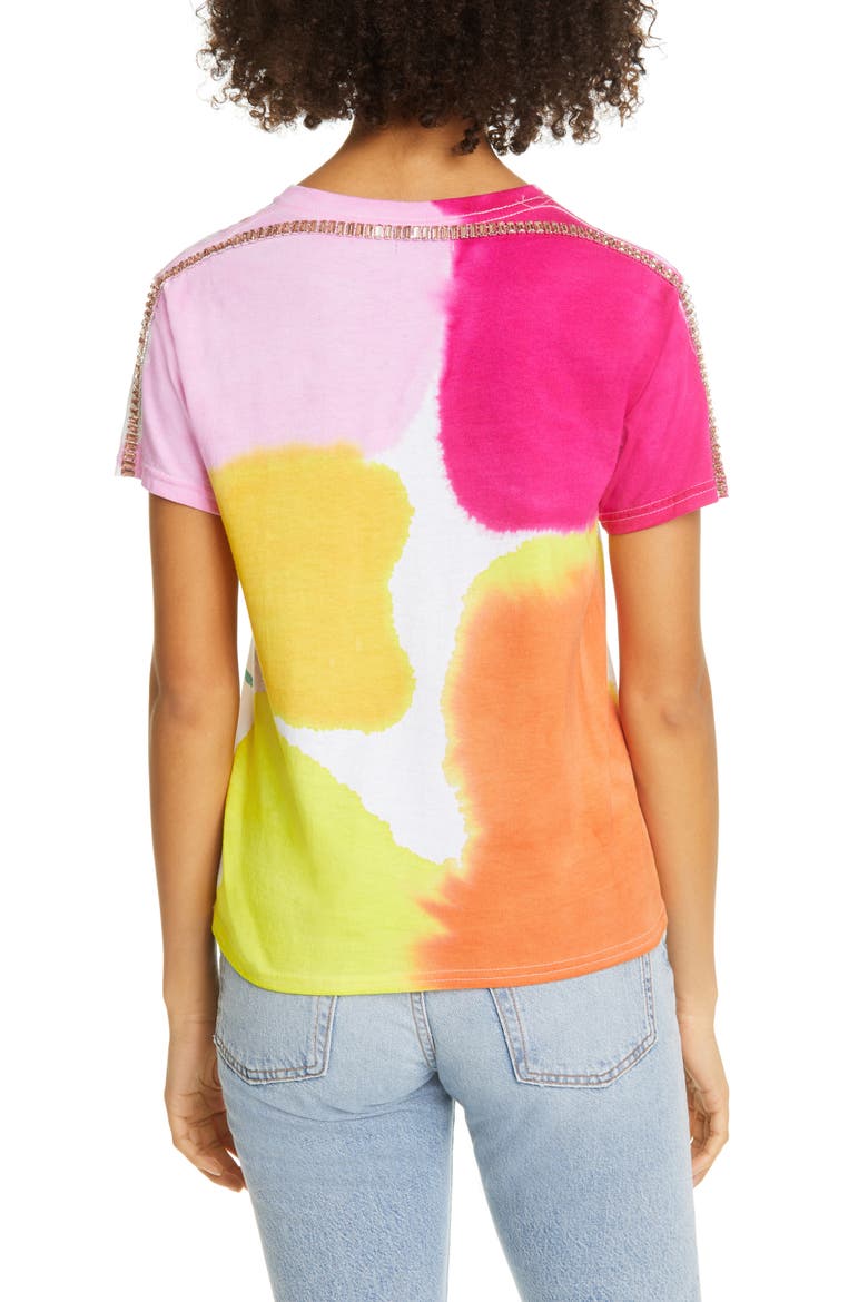 Sporty Spice Embellished Mixed Print T-Shirt, Alternate, color, MEMPHIS