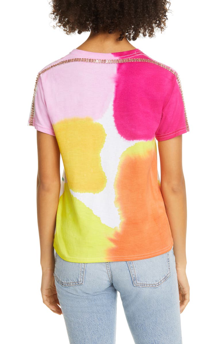 Collina Strada Sporty Spice Embellished Mixed Print T-Shirt, Alternate, color,