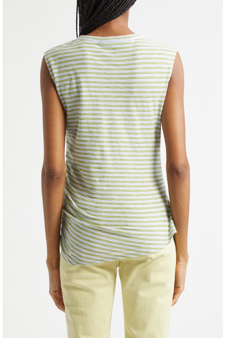 Johana Stripe Side Ruched T-Shirt, Alternate, color, BANDED STRIPE