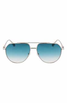 Roseau 57mm Gradient Aviator Sunglasses