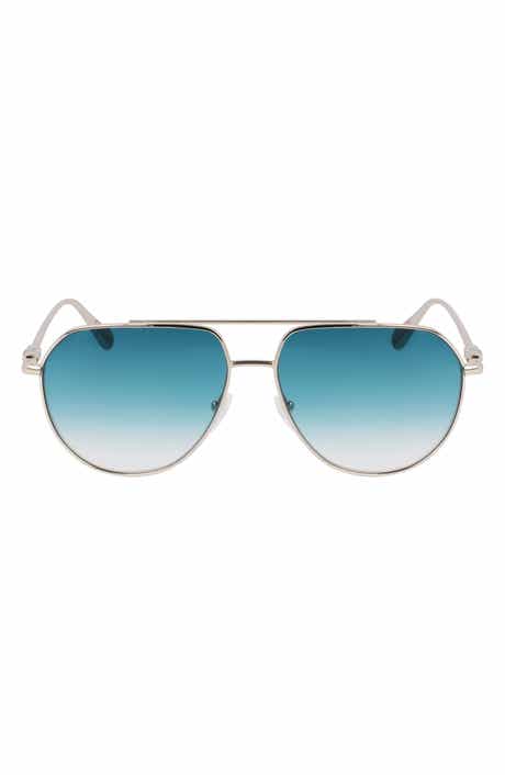 Longchamp Roseau 57mm Gradient Aviator Sunglasses