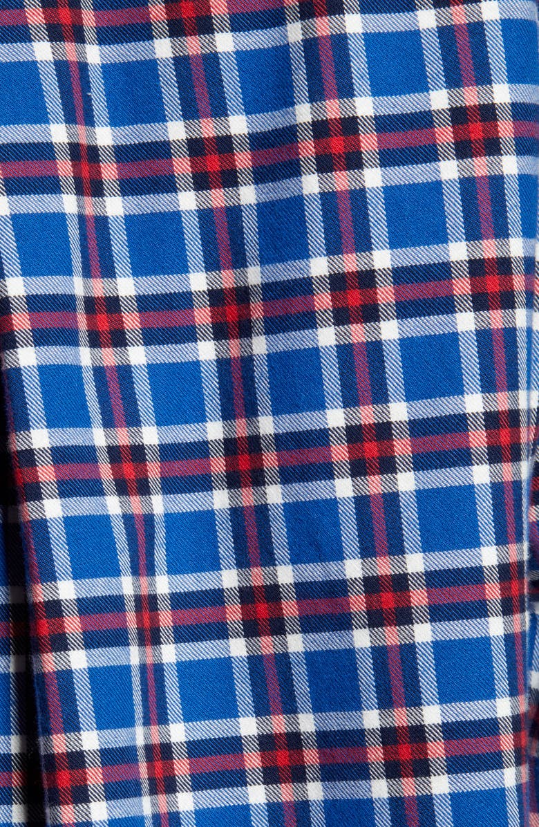Grayson The Hero Plaid Feathered Cotton Flannel Shirt, Alternate, color, 