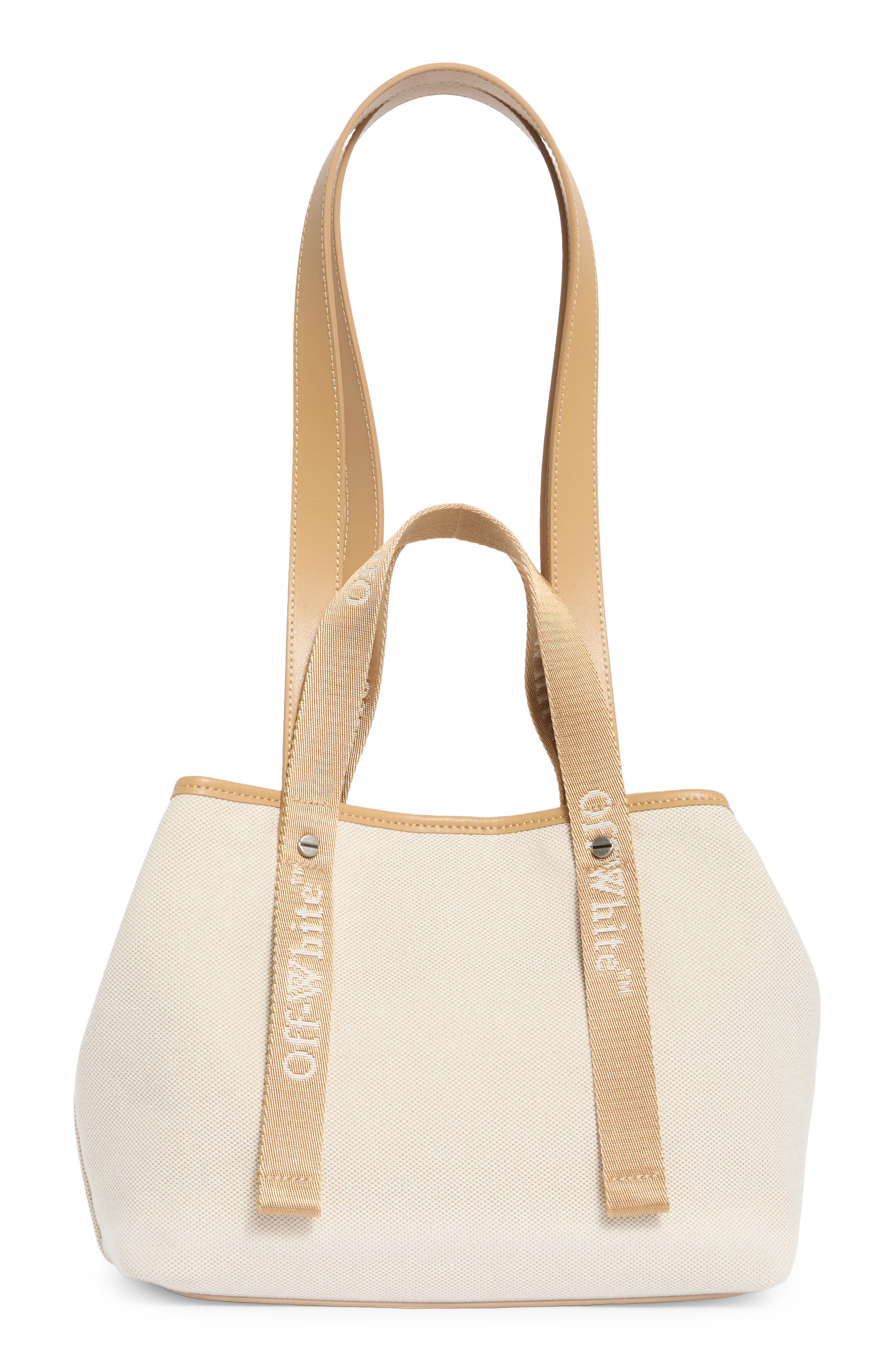 Off-White Small Classic Day Off Canvas Tote, Alternate, color, Natural