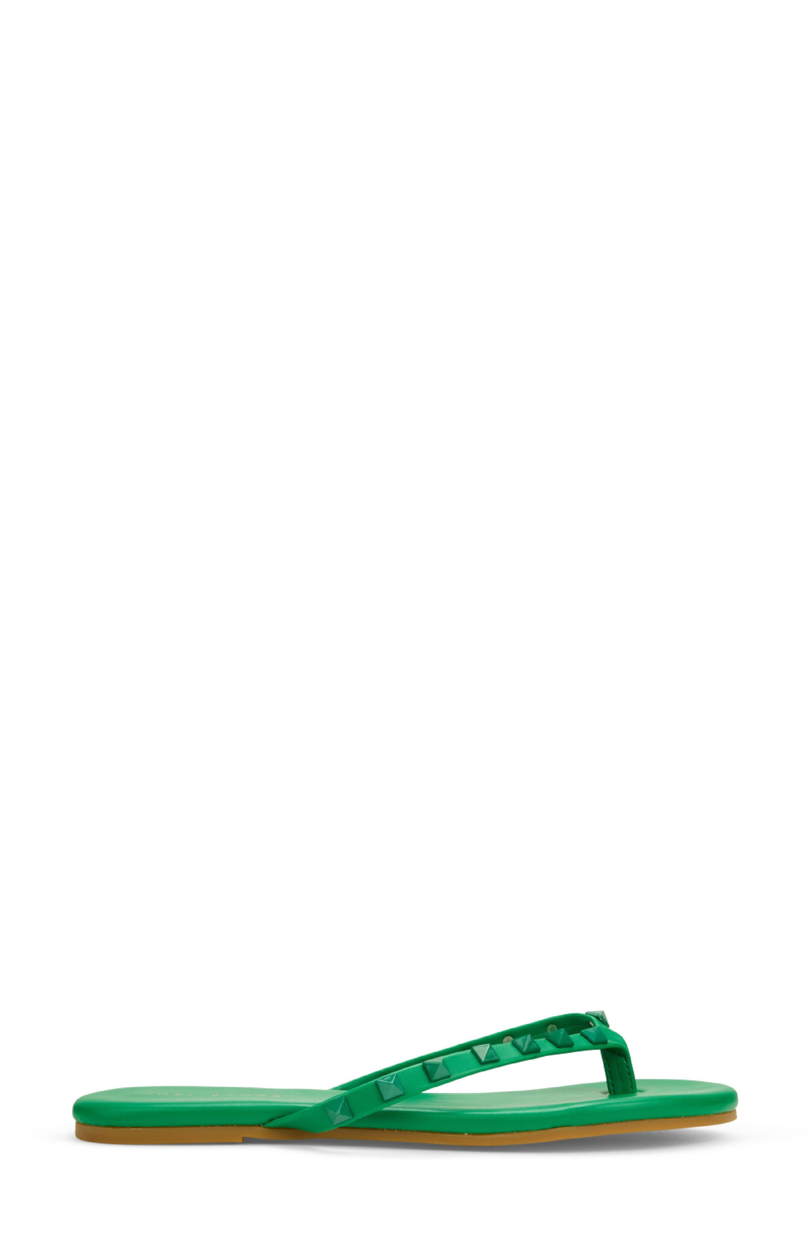 Rivington Stud Flip Flop, Alternate, color, GREEN