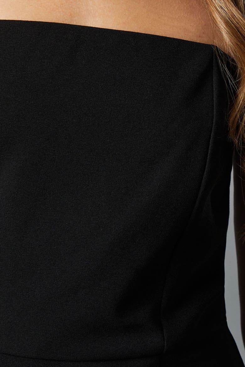 Strapless Fishtail Maxi Dress, Alternate, color, Black