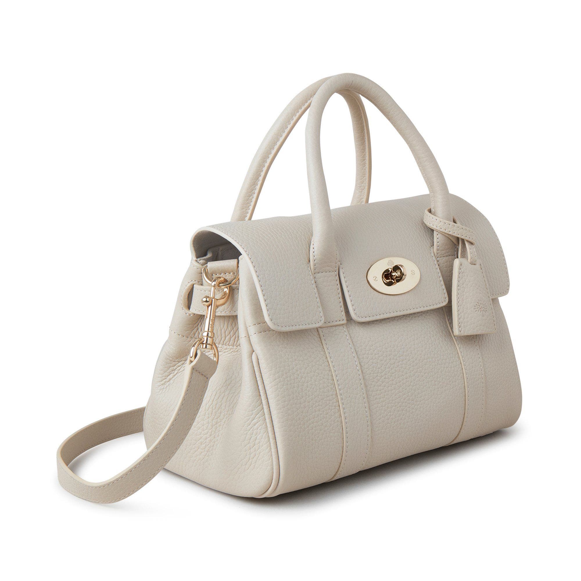 Mulberry Small Bayswater Satchel, Alternate, color, Chalk