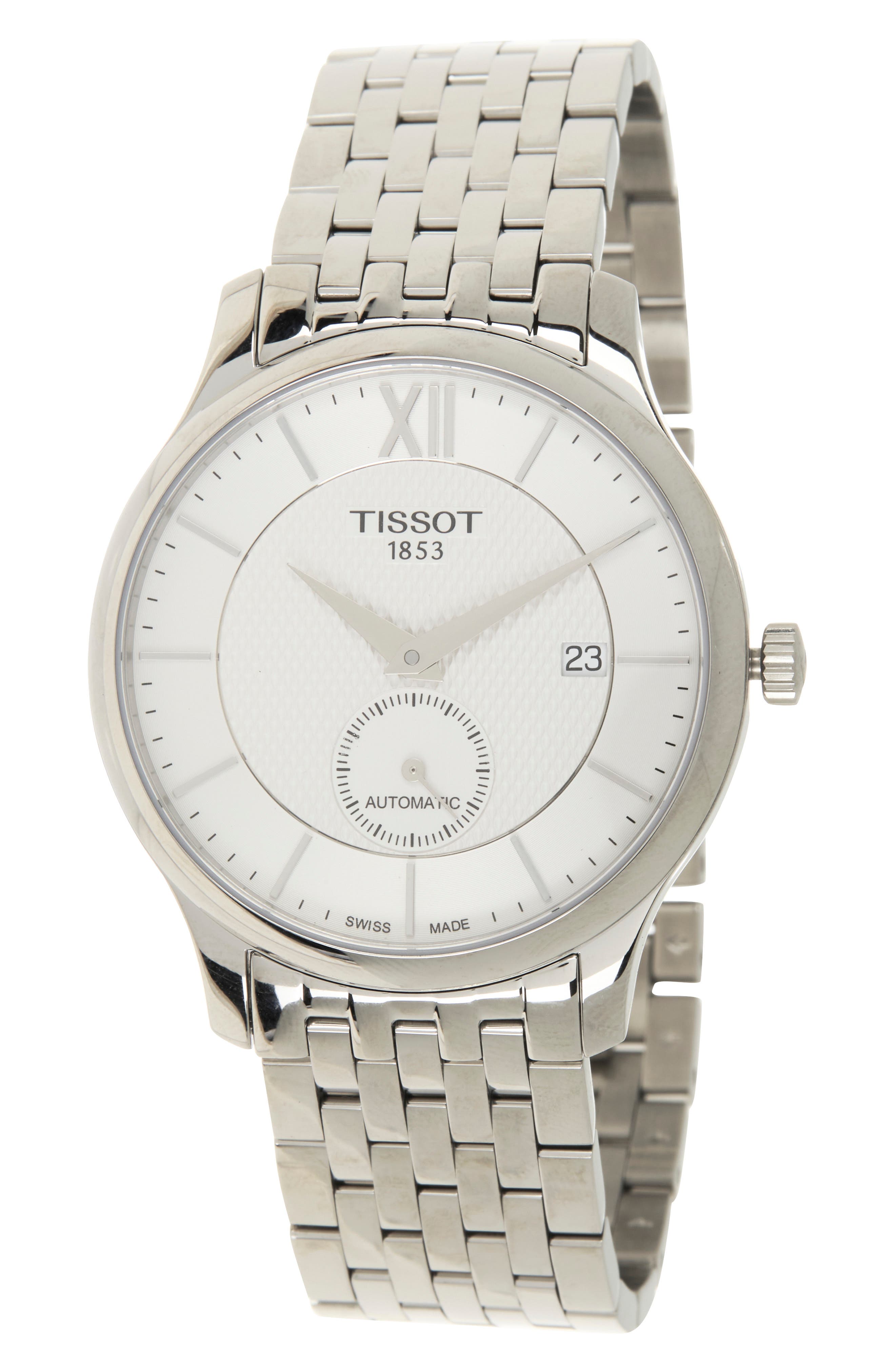 Tissot Tradition Automatic Small Second Bracelet Watch, 40mm