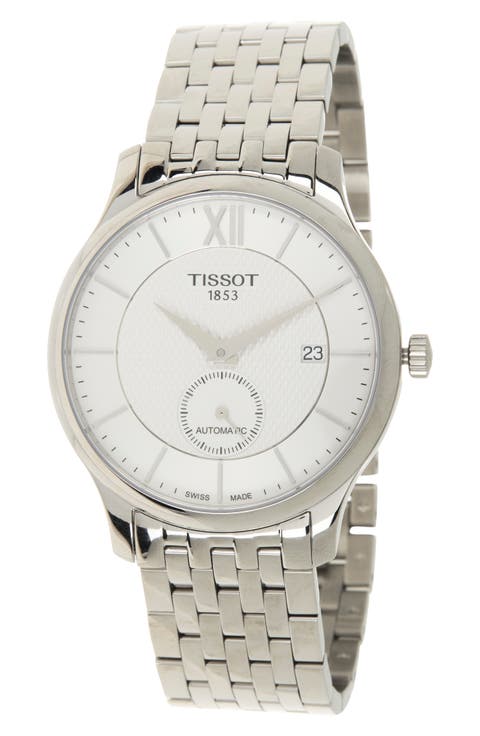 Tradition Automatic Small Second Bracelet Watch, 40mm
