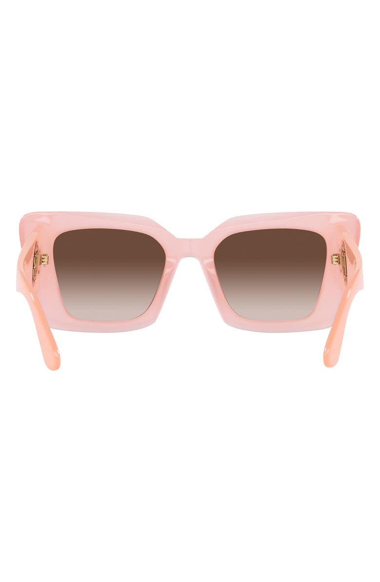 Burberry 51mm Square Sunglasses, Alternate, color, Pink