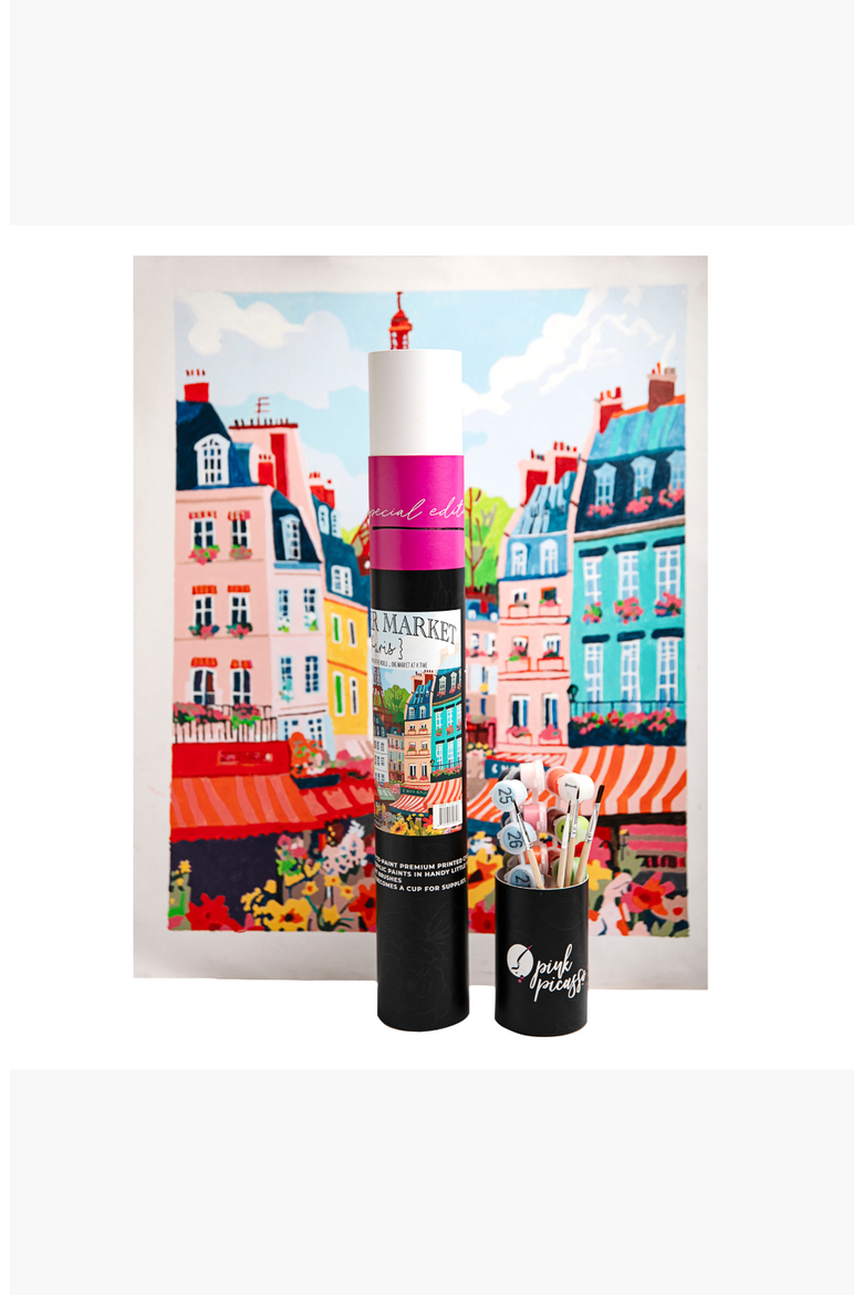 Paris Flower Market Paint by Numbers Kit, Alternate, color, Multicolor