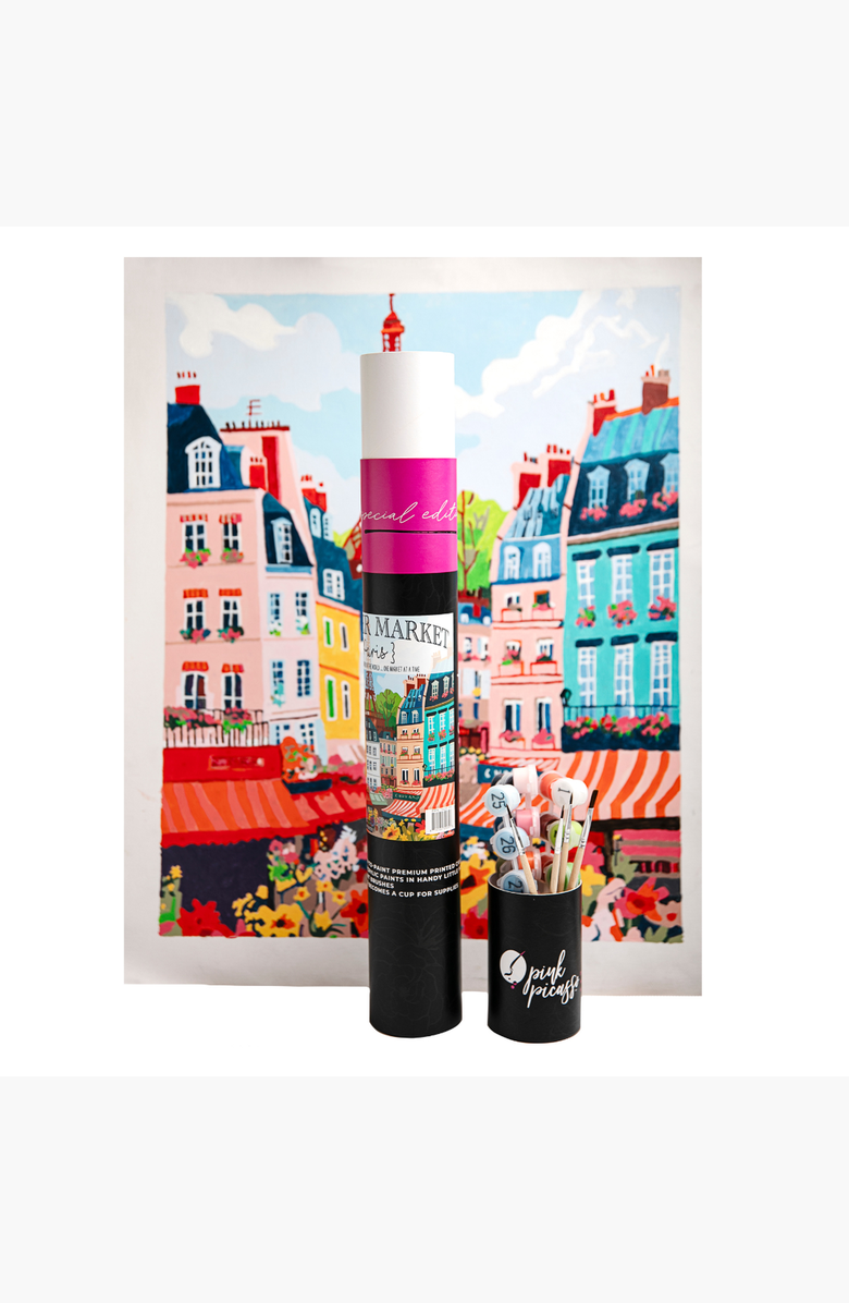 Pink Picasso Kits Paris Flower Market Paint by Numbers Kit, Alternate, color, Multicolor