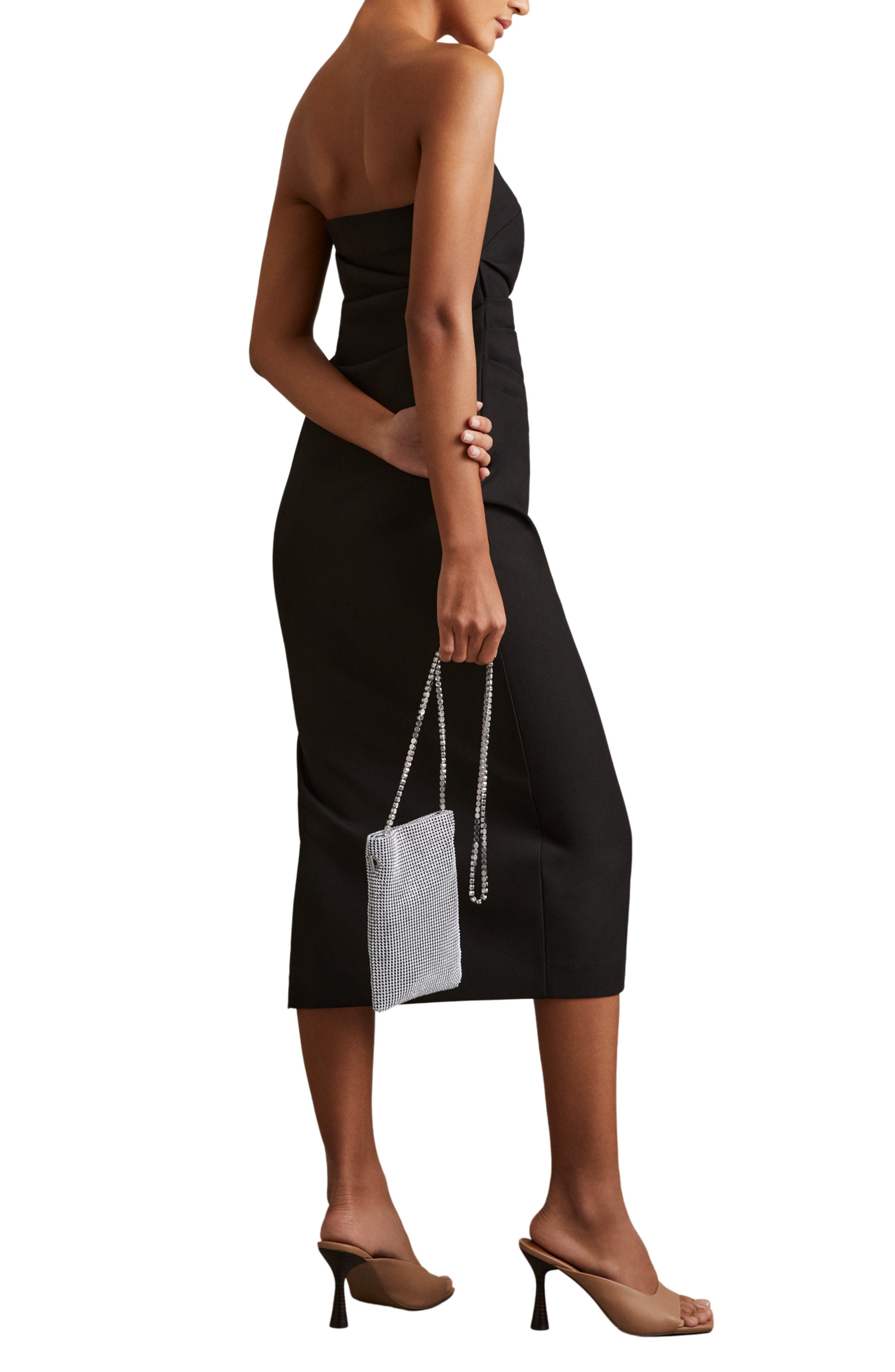 Reiss Zuri Crystal Embellished Shoulder Bag, Alternate, color, 