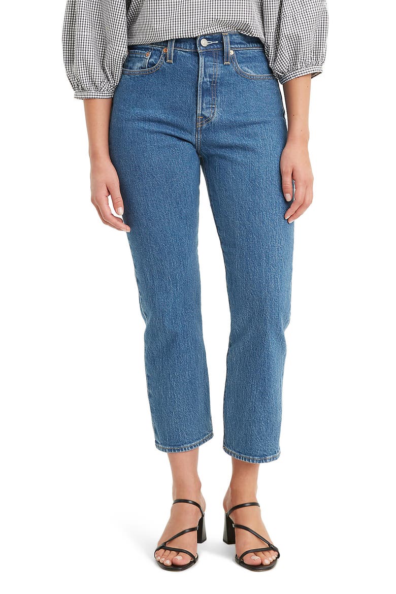 Levi's® The Wedgie High Waist Straight Leg Jeans, Main, color, JIVE STONEWASH