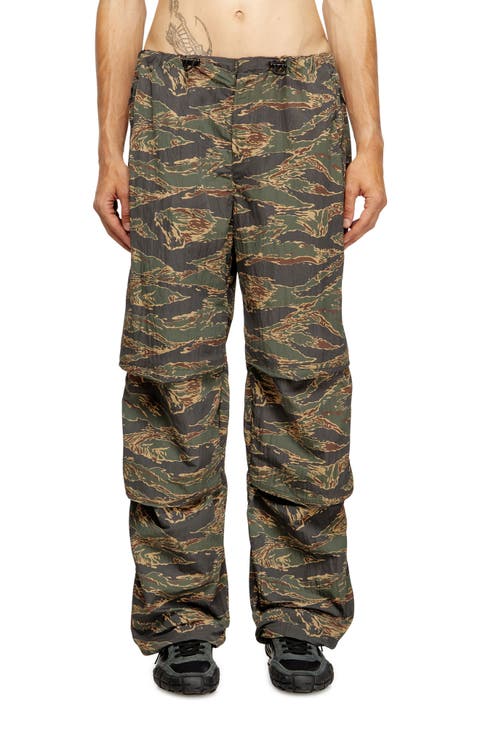 P-Anic Camo Nylon Drawstring Pants