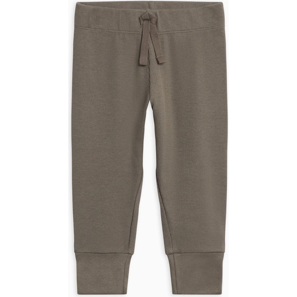 Kendi Charlie Ribbed Joggers In Brown