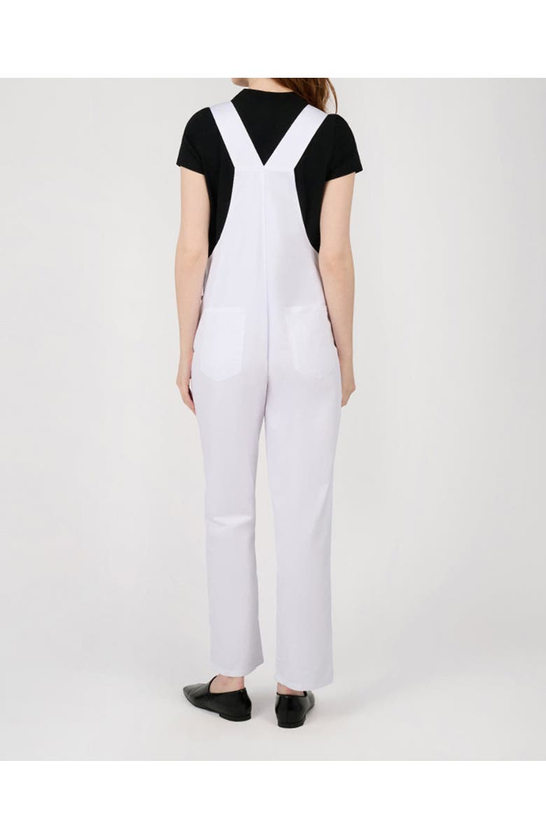 WeWoreWhat Basic Straight Leg Overall, Alternate, color, Classic White