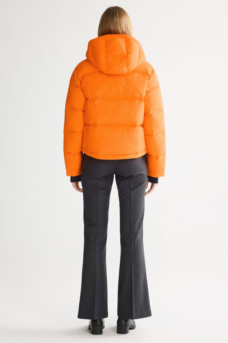 Puff-O® Cropped Down Puffer Jacket, Alternate, color, Orange