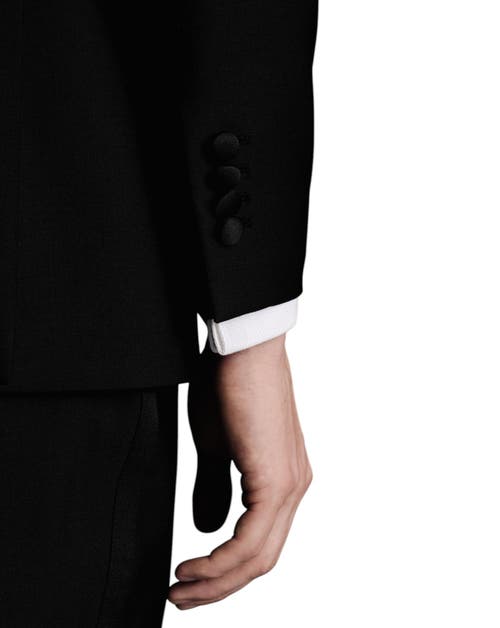 Charles Tyrwhitt Shawl Dinner Suit Jacket In Black