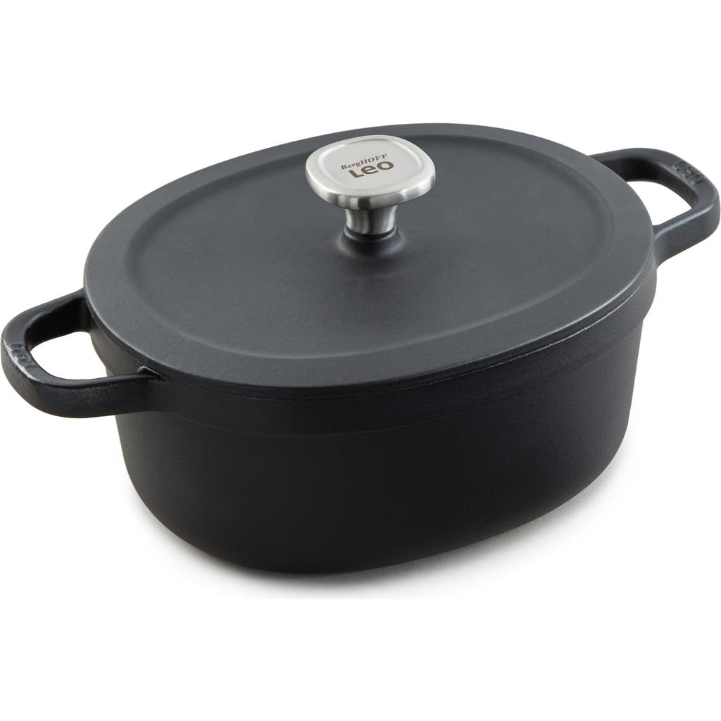 Berghoff Leo Graphite Enameled Cast Iron Stockpot In Black