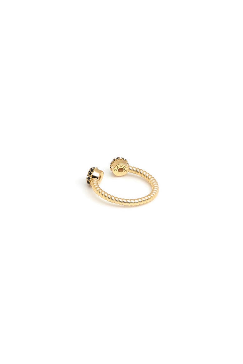 Twist Black Onyx Ring, Alternate, color, Yellow Gold
