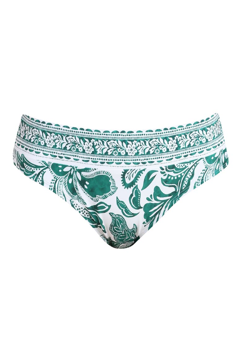 Botanical Brocade Bikini Bottoms, Alternate, color, JUNGLE