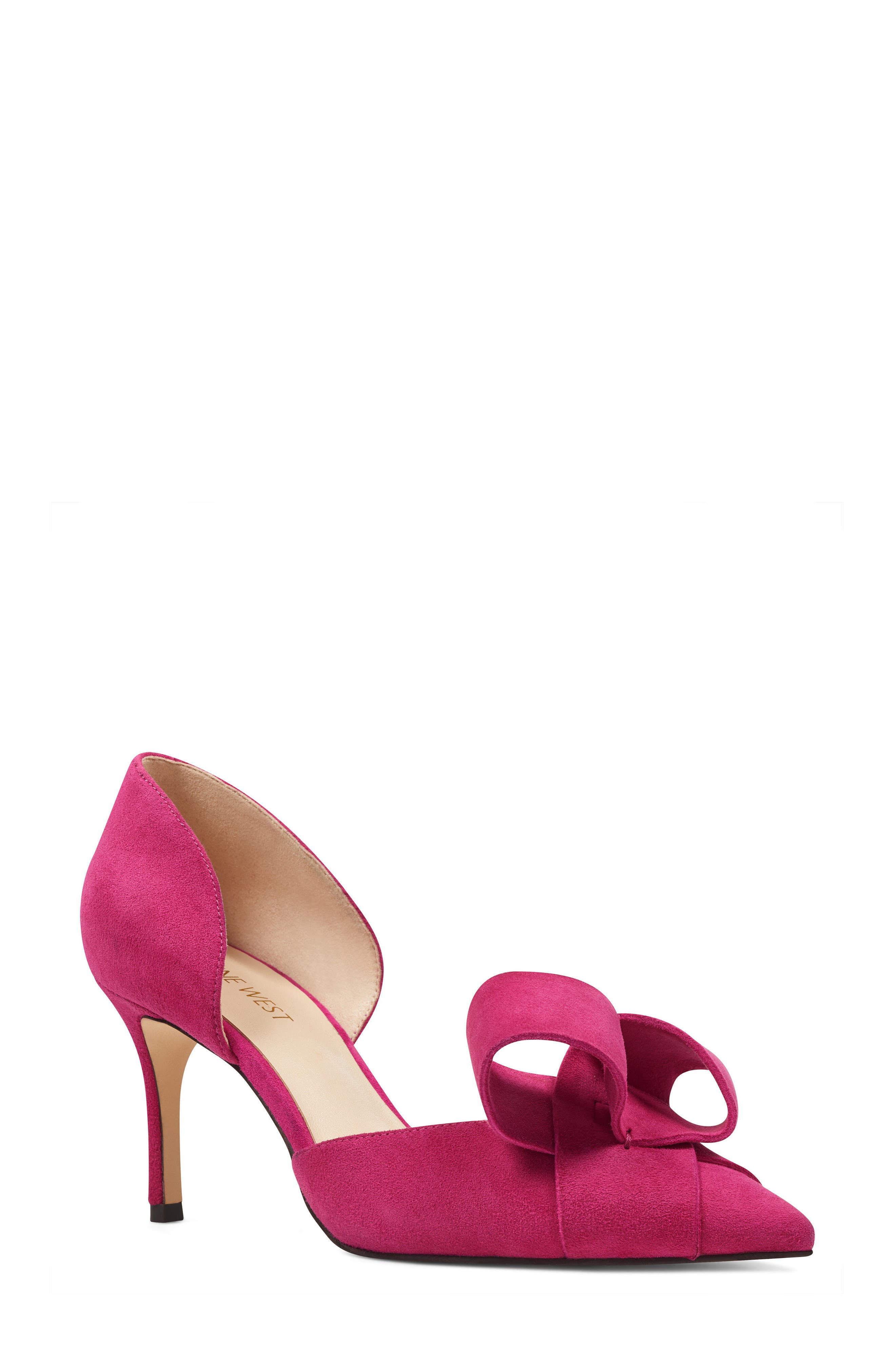 McFally d'Orsay Pump, Main, color, PINK SUEDE