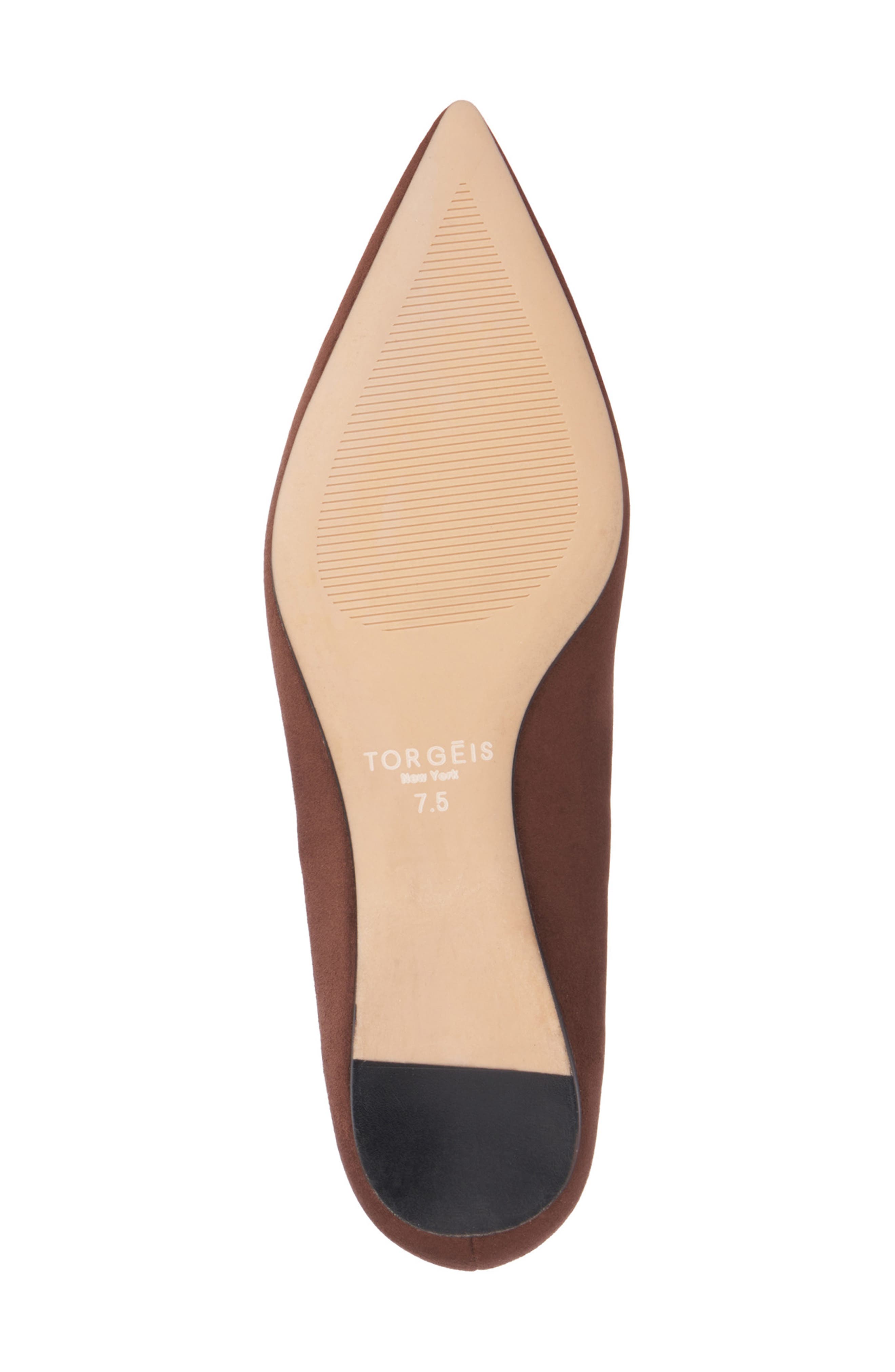 TORGEIS Hartwell Pointed Toe Flat, Alternate, color, Tan