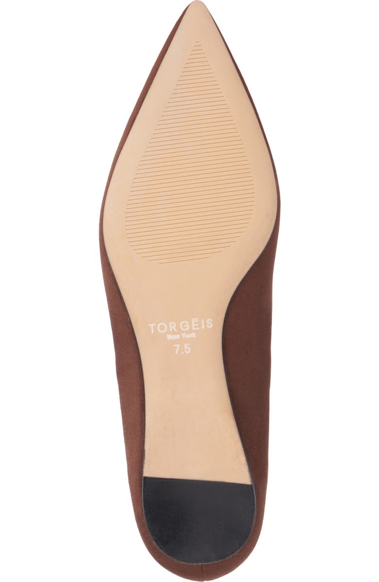 TORGEIS Hartwell Pointed Toe Flat, Alternate, color, Tan