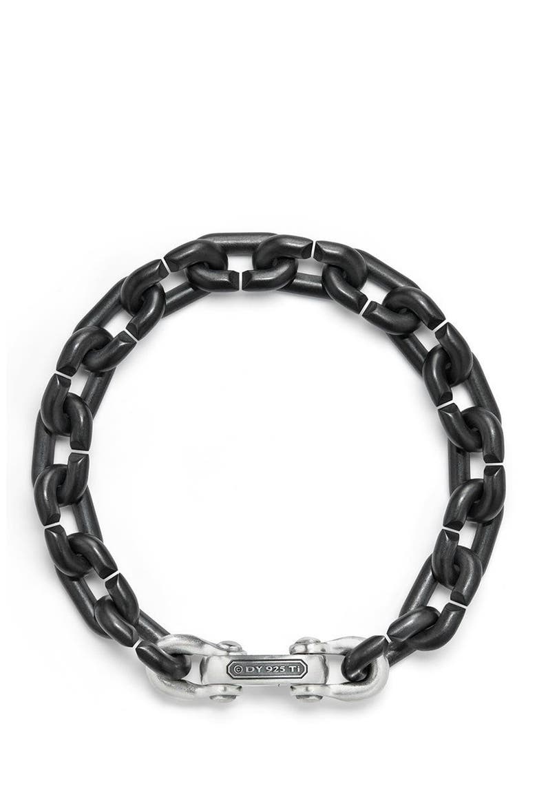 Bold Chain Links Bracelet, Alternate, color, TITANIUM
