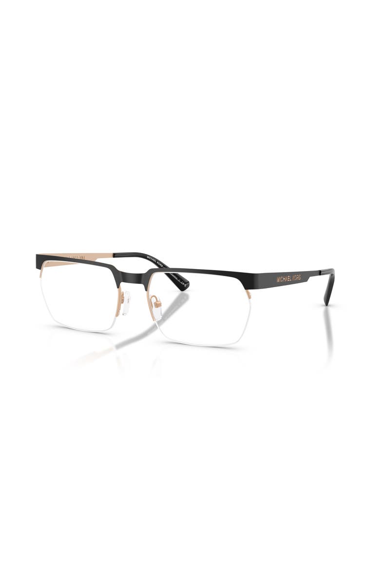 Michael Kors 58mm Rectangle optical glasses, Main, color, Black