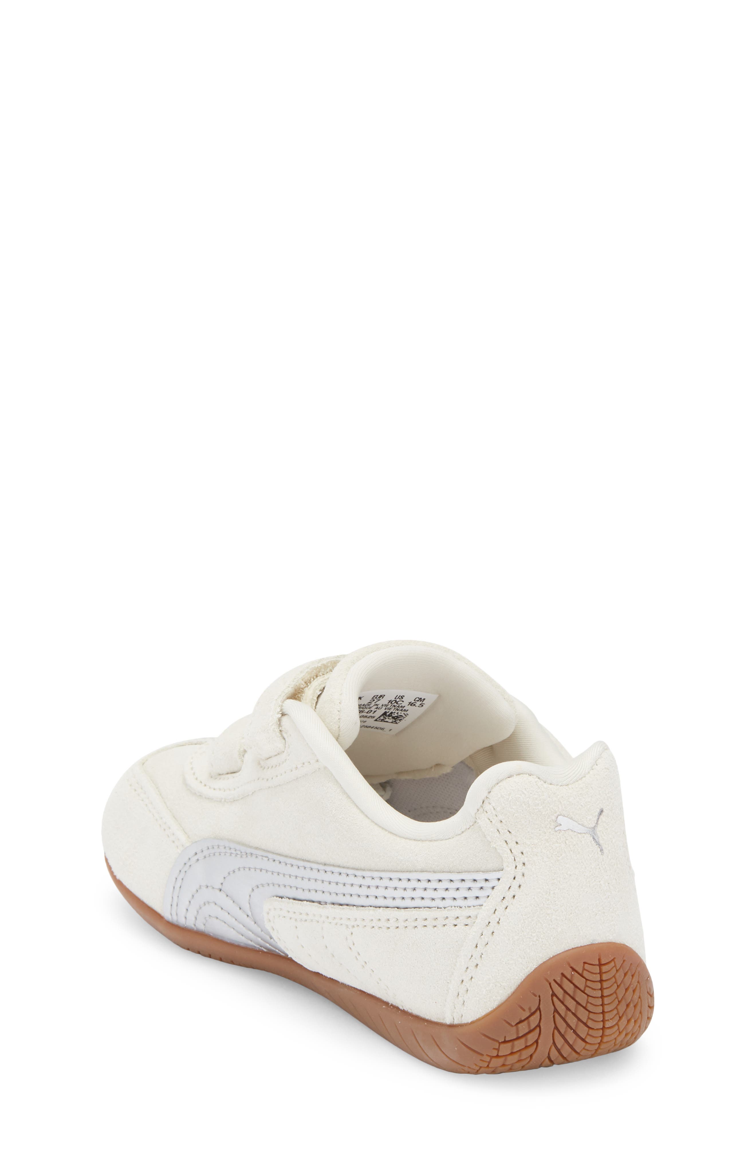 PUMA Kids' Speedcat Sneaker, Alternate, color, Alpine Snow/ Puma Silver