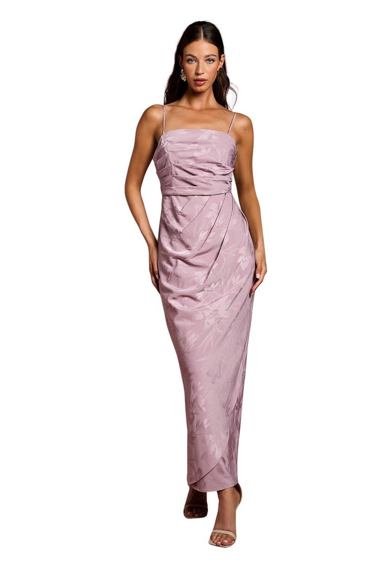 Midaxi Wrap Skirt Dress, Main, color, Lilac