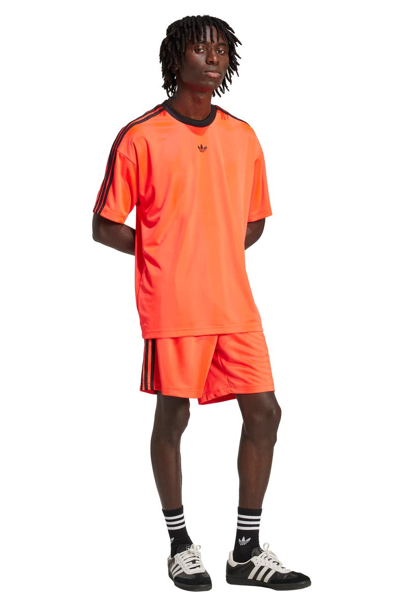 adidas Adicolor Jacquard Shorts, Alternate, color, Lucid Red/ Black