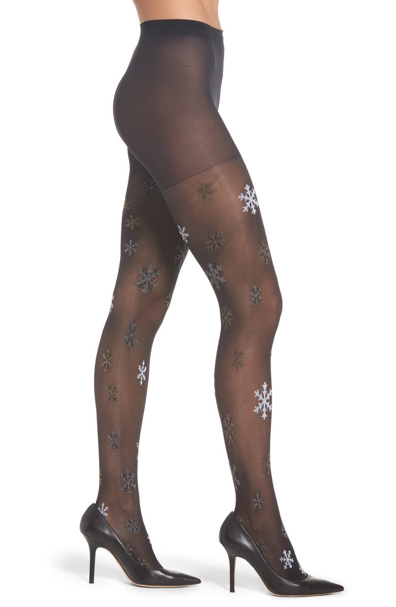 Pretty Polly Snowflake Tights, Main, color,