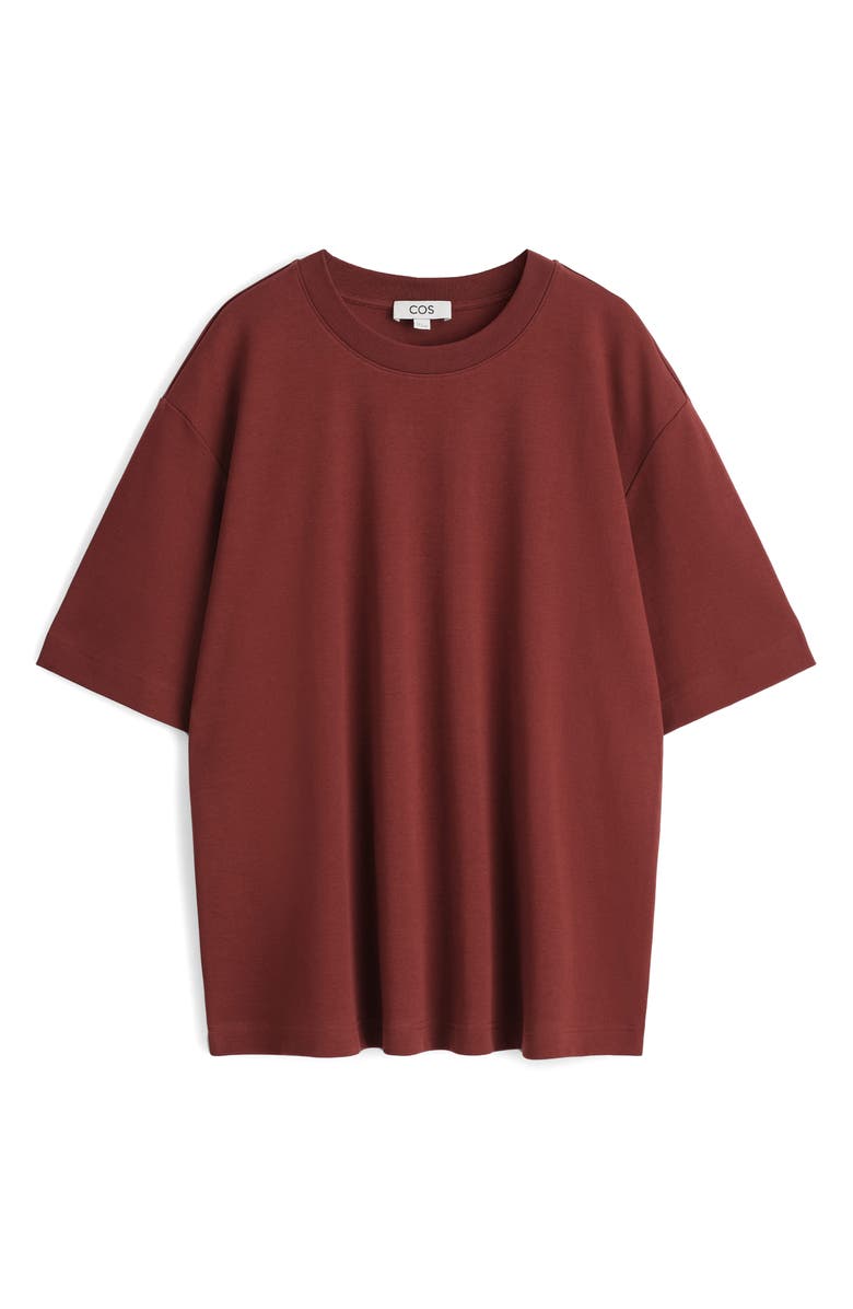 COS TVP Krystal Organic Cotton T-Shirt, Alternate, color, Red Dark
