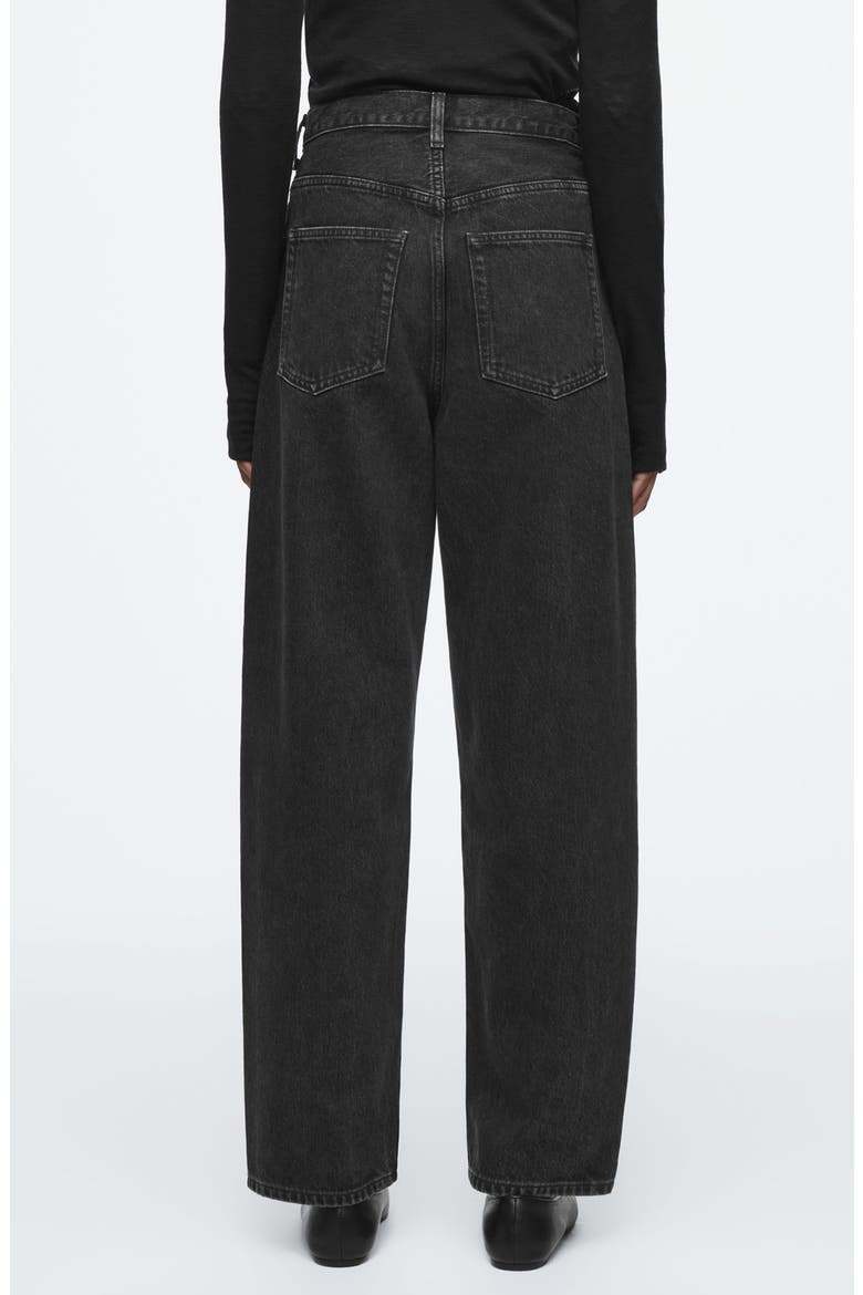 Bay Barrel Leg Jeans, Alternate, color, BLACK DARK