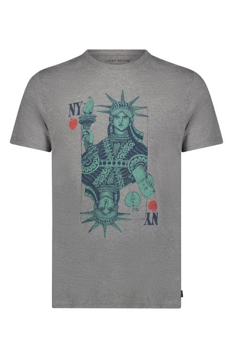 New York Playing Card Graphic T-Shirt