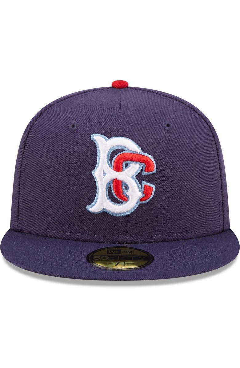 New Era Men's New Era Navy Brooklyn Cyclones Authentic Collection 59FIFTY Fitted Hat, Alternate, color, 