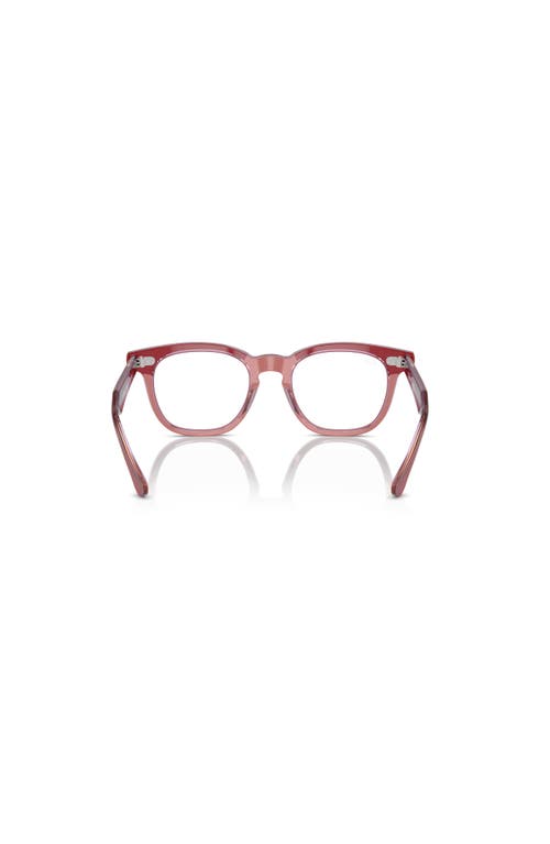 Ray Ban Ray-ban 45mm Square Optical Glasses In Red