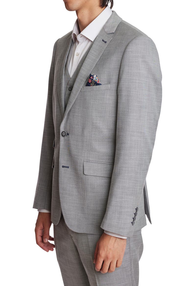 Dover Modern Fit Sport Coat, Alternate, color, LIGHT GREY SHARK